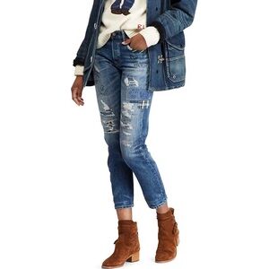 Polo Ralph Lauren Jeans Avery boyfriend graffiti patchwork